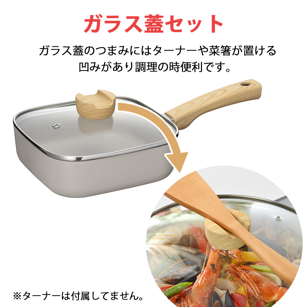 ラウンドパン　3本用型 本体、蓋セット　6セット フライパン セット 8点 IH・ガス火対応 鍋セット 解凍プレート まな板 調理器具