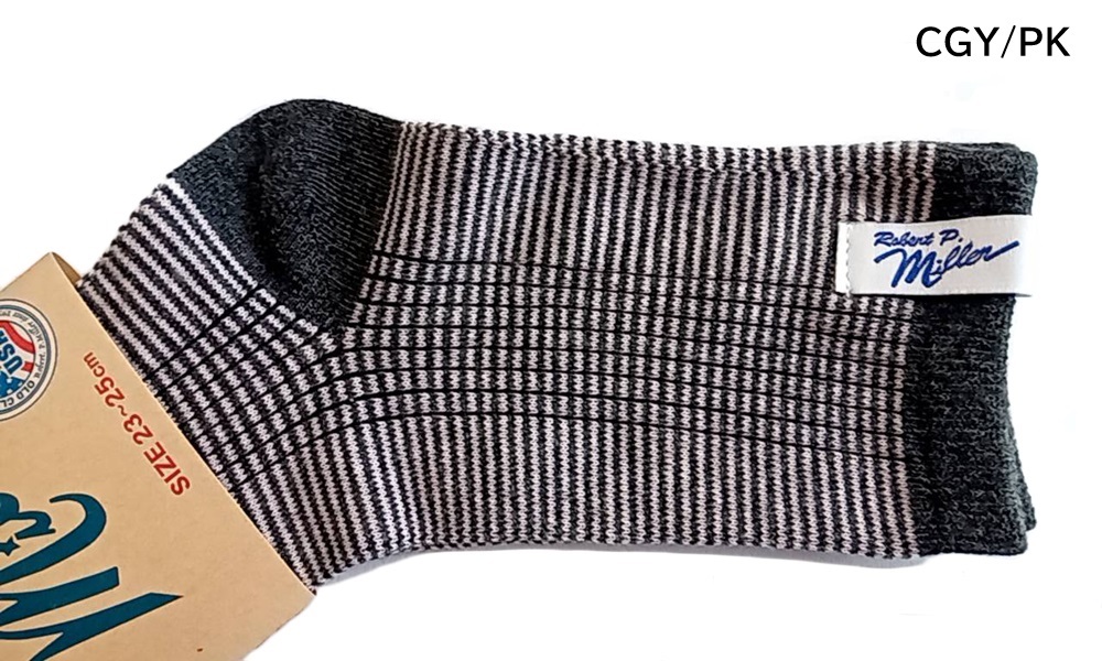 Robert P.Miller ミラー レディース ソックス ロークルー 1足 コットン 綿混 ロバート・ピー・ミラー 靴下 326C | Robert P. Miller | 10