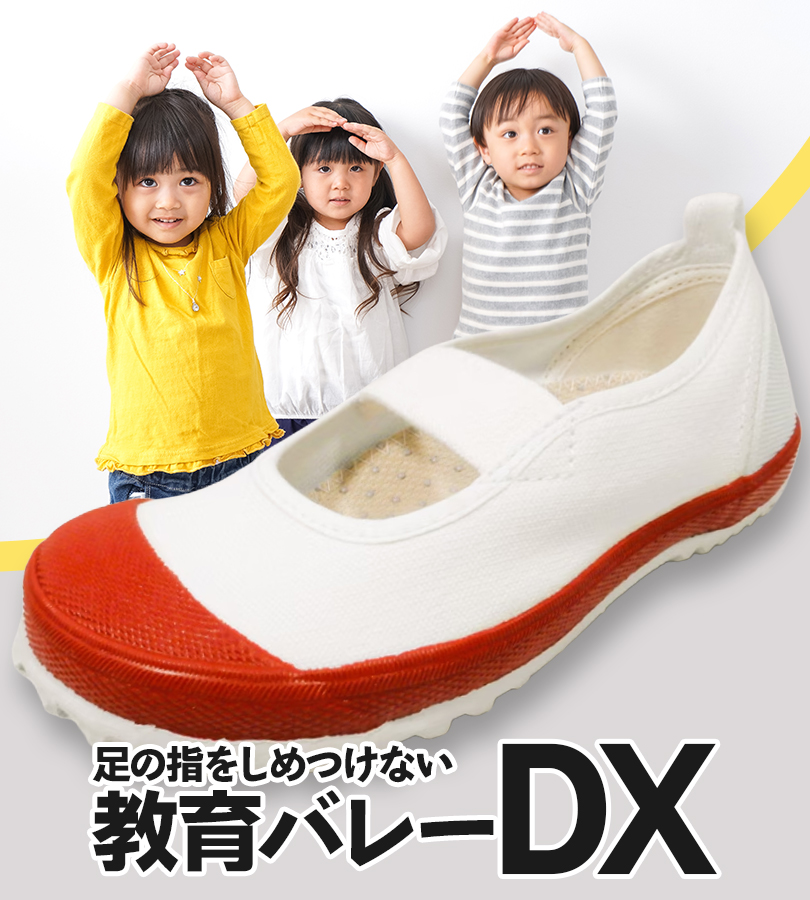 上履き 教育シューズ バレーDX 15.0ー21.0cm 室内履き スクール