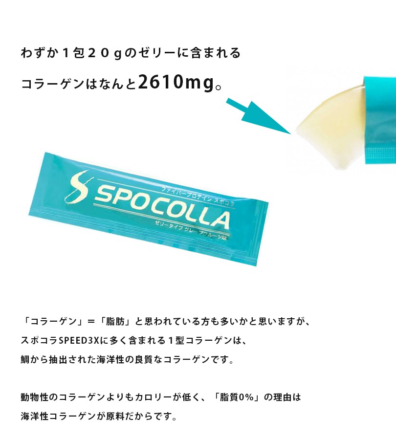 スポコラ スピード スリーエックス 31包入 Spocolla Speed 3x ソフトゼリー ファイバープロテイン コラーゲン サプリメント ライフスタイル 生活雑貨のmofu 通販 Paypayモール