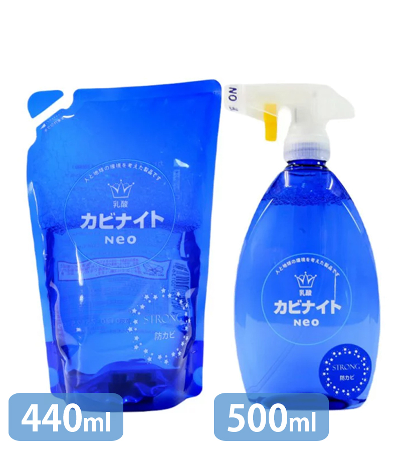 カビ取り剤 カビナイトstrong 本体スプレーボトル500ml＆詰替440ml 各1個セット 泡タイプ 浴室掃除 黒カビ落とし 塩素不要  漂白剤フリー ミントの香り : u514998 : ライフスタイル&生活雑貨のMofu - 通販 - Yahoo!ショッピング