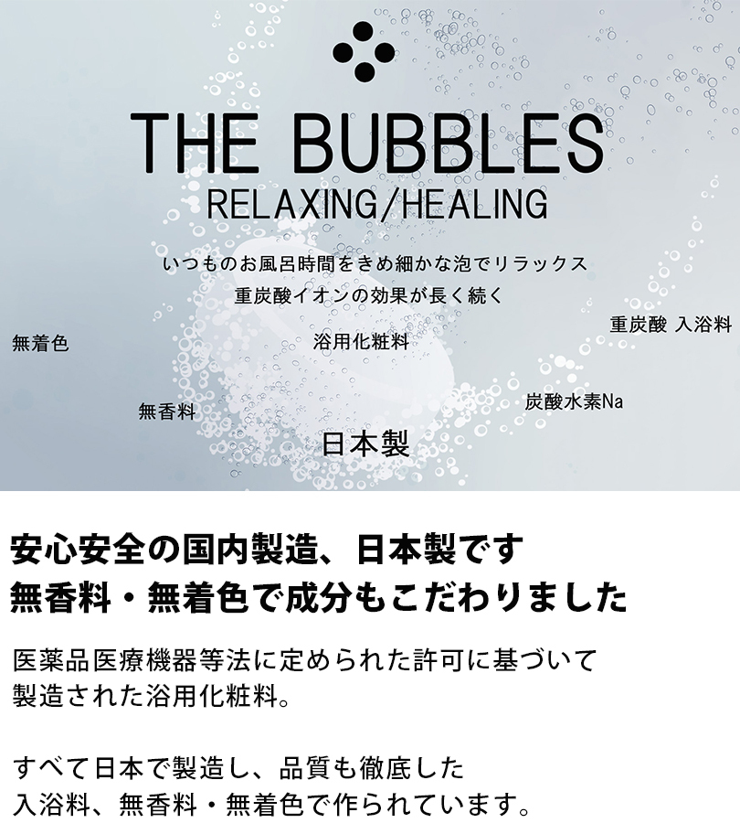 重炭酸 入浴剤 ギフト タブレット THE BUBBLES 60錠入り バスグッズ