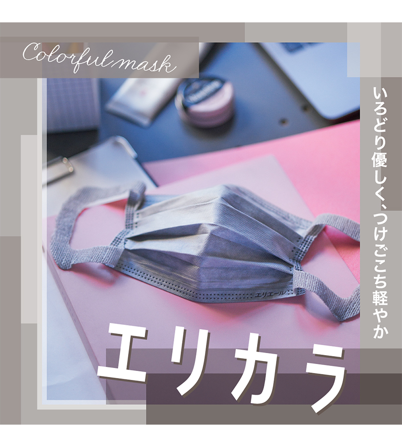 エリカラ マスク 小さめサイズ 30枚入×24箱　グレー　エリエール　新品未使用 エリエール Zutto（ずっと）エリカラ リッチグレー 小さめサイズ
