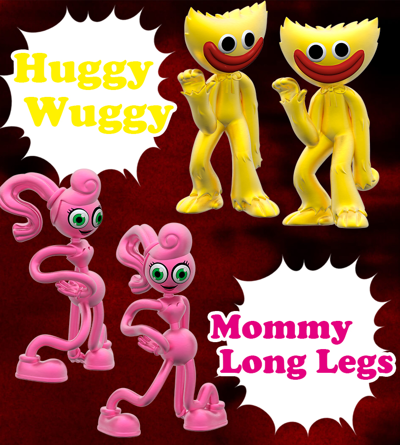 ポピー プレイタイム フィギュア4体セット ハギーワギー マミーロングレッグス ブギーボット ゲーム キャラクター グッズ 人形 玩具  PoppyPlaytime