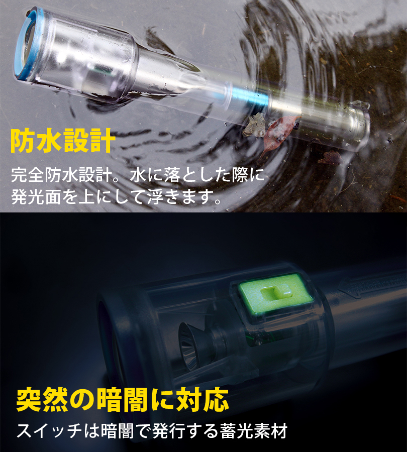 LEDライト 懐中電灯 ナイトスターJP DDSNS2GR 防災グッズ 防水 高性能