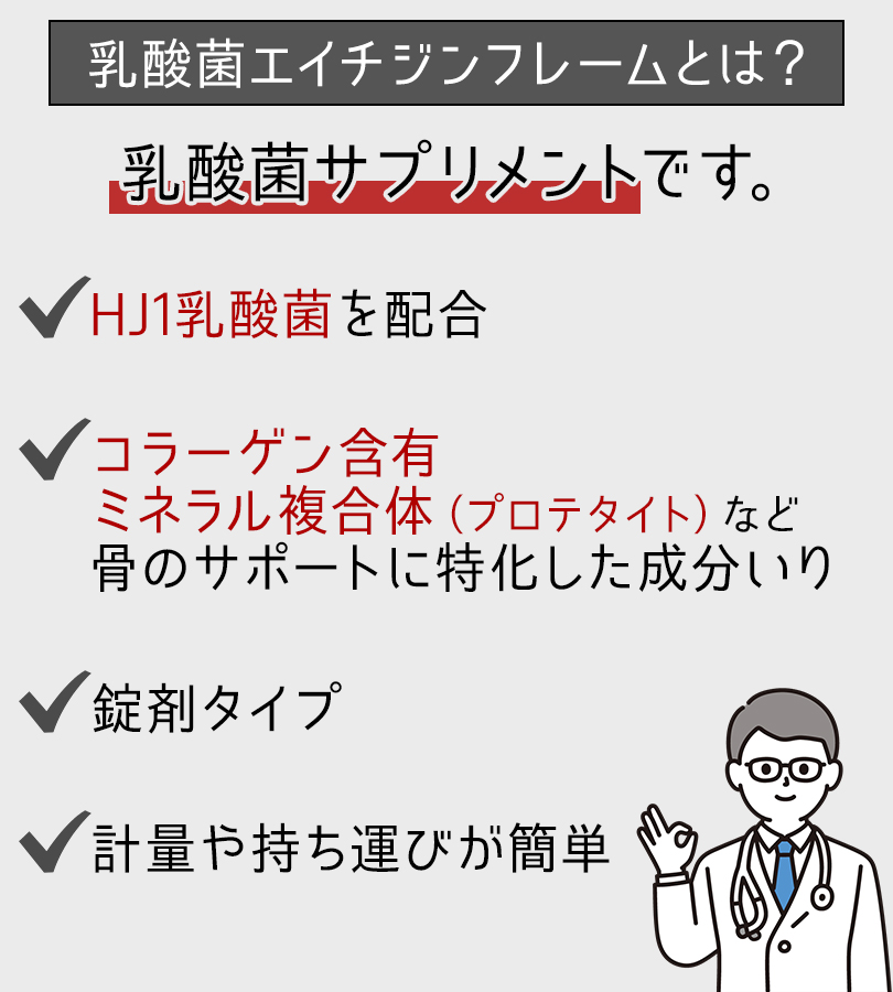 サプリメント H&JIN 乳酸菌エイチジンフレーム 人用 180粒 健康