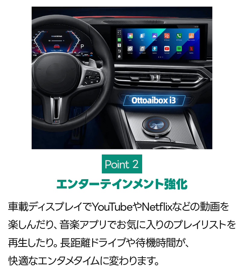 オットキャスト OTTOAIBOX I3 PCS46-JB2 BMW専用 : ライフスタイル