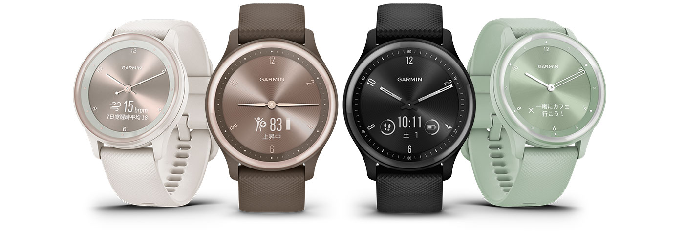 GARMIN（ガーミン） GARMIN vivomove Sport Peach Gold / Cocoa 010 