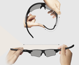 0.1秒！瞬間調光サングラス eShades VR-1901 0.1秒 瞬間 調光 サングラス VR-1901 偏光調光 eShades スポーツ