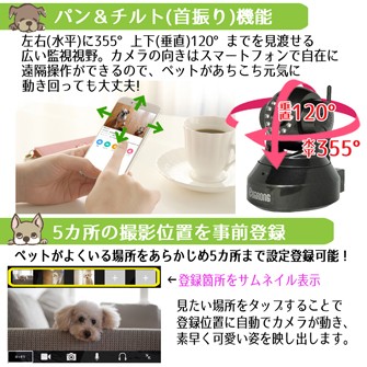 ペットカメラ ペットモニター 見守りカメラ スマホ 確認 ベビーカメラ 防犯カメラ セキュリティー Ip Wifi 監視 介護 高齢 遠隔操作 動体検知 暗視 犬 猫 B 129 いいものselect Shop Barong 通販 Yahoo ショッピング