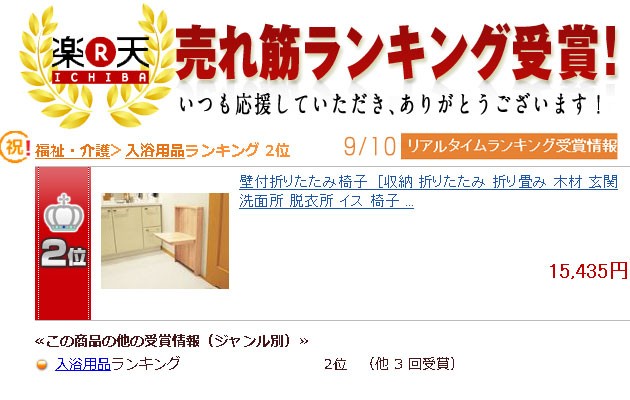 リアルタイムランキング受賞