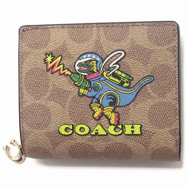 【COACH】スナップ ウォレット ウィズ グロメット 二つ折り財布 COACH】スナップ ウォレット ウィズ グロメット 二つ折り財布