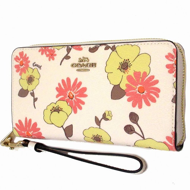 国内即発 COACH コーチ 長財布 フローラルプリント CI798 COACH コーチ 財布 アウトレット クラスター フローラル