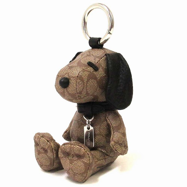 COACH コーチ　スヌーピー　キーホルダー　新品 COACH(コーチ) / ×peanuts/スヌーピーキーホルダー/レザー/CRM