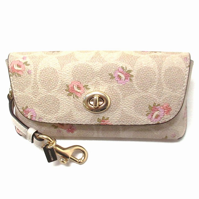 COACH 花装飾 サングラス ケース付き COACH - フレーム花柄 かわいい COACH サングラス ケース付き【送料