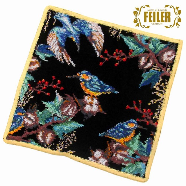 FEILER 新品未使用 フェイラー タオル feiler（フェイラー） ハンカチ タオル カワセミ モチーフ 25cm