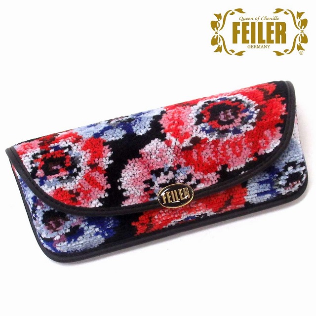 feiler（フェイラー） メガネケース レディアネモネ メガネ拭きクロス