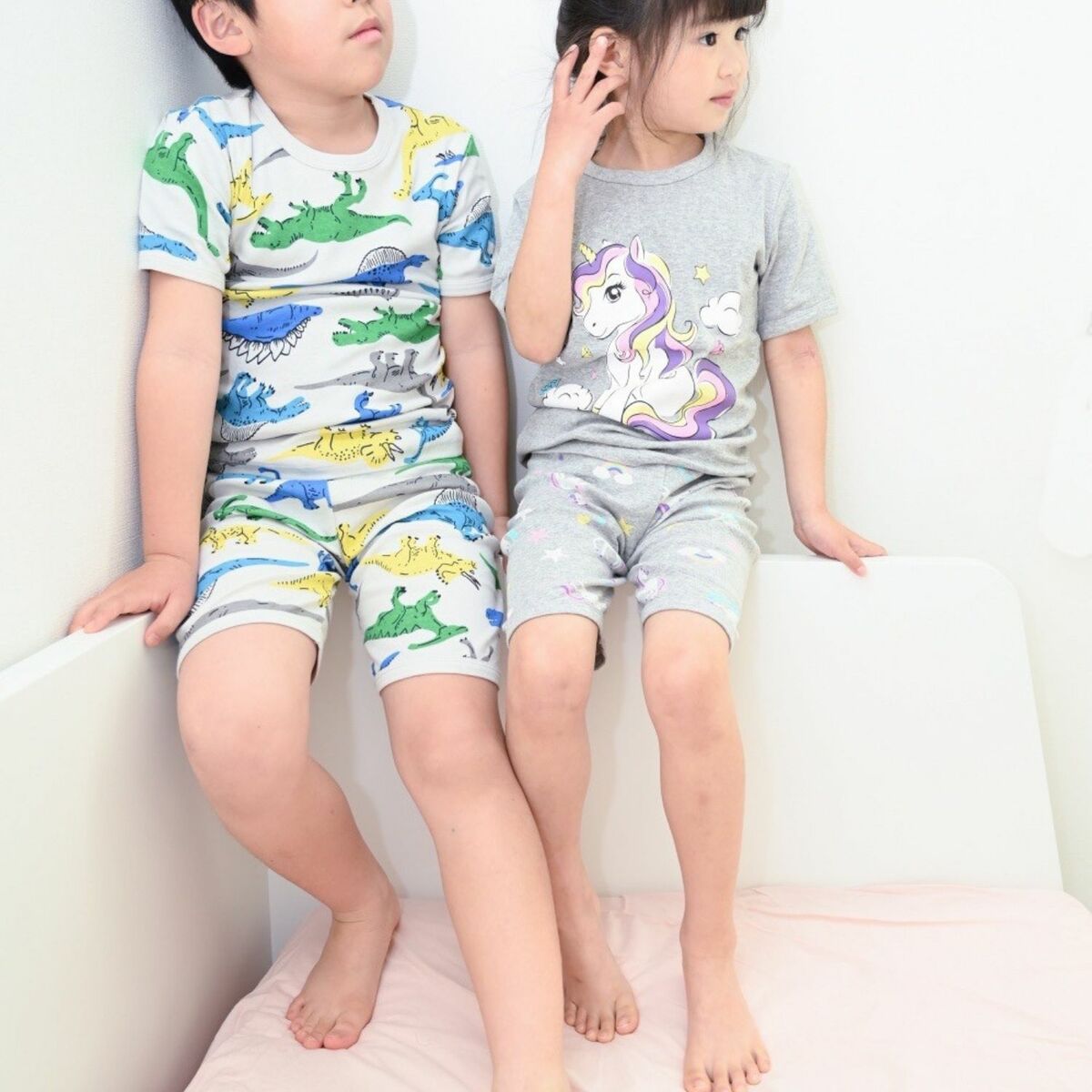 パジャマ キッズ 綿 恐竜 ユニコーン シャーク 半袖 キッズ 人気 綿100％ ルームウェア 男の子 女の子 上下セット かわいい 春 夏 秋 |  | 13