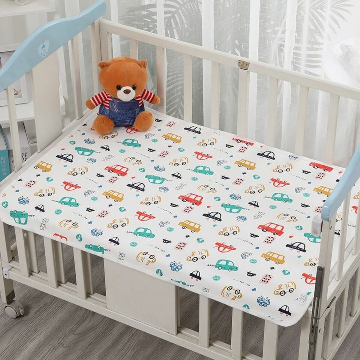 防水シーツ ベビー 介護 2枚 セット おねしょシーツ お昼寝 生理 女性 洗濯可 70×100 ミニサイズ 綿100％ 乾燥機 保育園 幼稚園 |  | 07