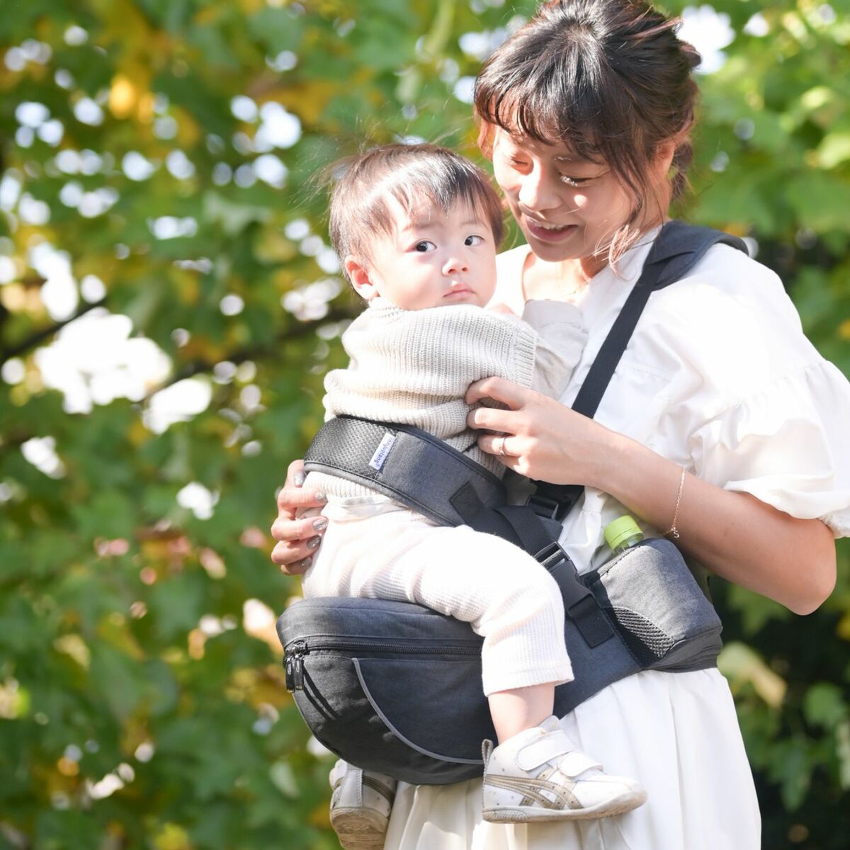 ヒップシート 抱っこ紐 コンパクト 折りたたみ 軽量 ショルダー ポケット付き 前向き 収納 おむつ おしりふき |  | 07