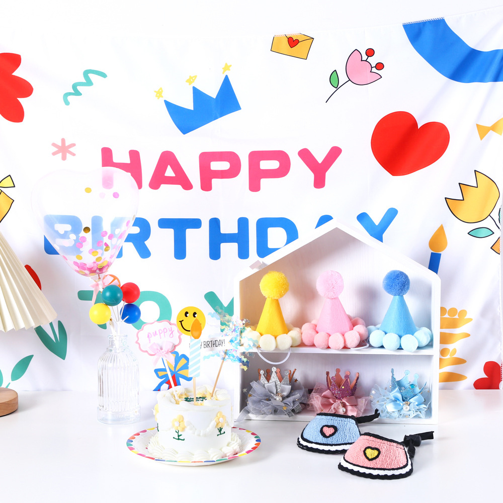 ペット 誕生日 飾り付け 犬 猫 ハッピーバースデー スタイ 帽子 よだれかけ セット Happy Birthday お祝い コスプレ 洋服 可愛い 小型犬 首掛け 犬用品 Jxe2 Select Ebisu Mart 通販 Yahoo ショッピング