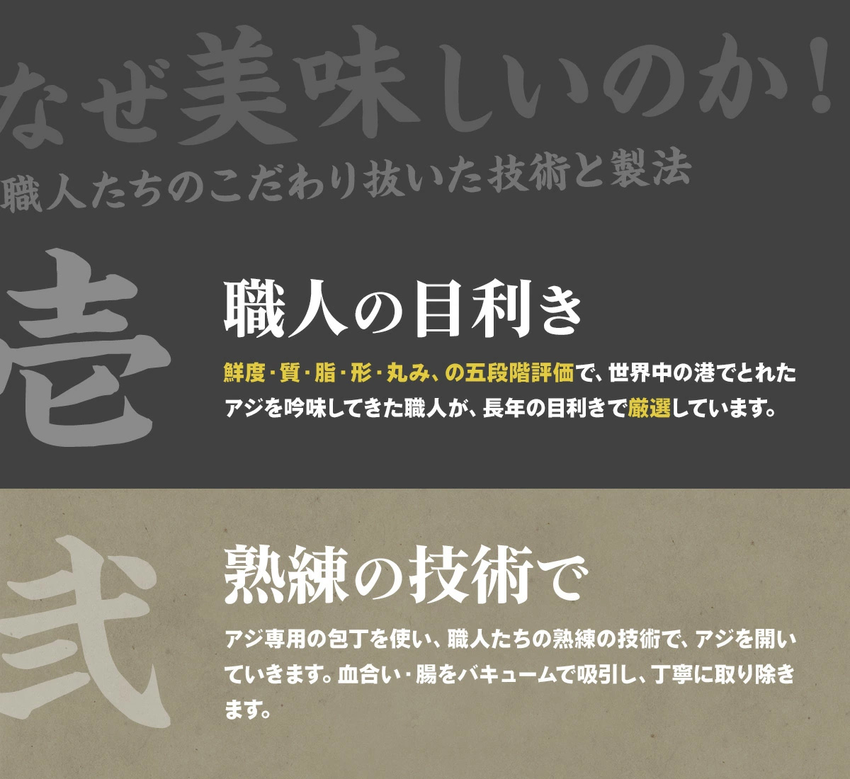アジの干物