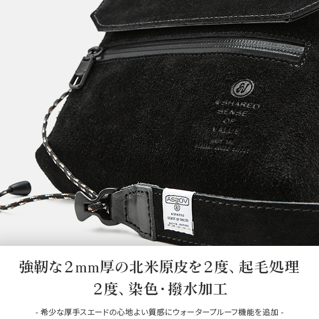 正規取扱店】アッソブ ウォータープルーフ スエード ショルダー
