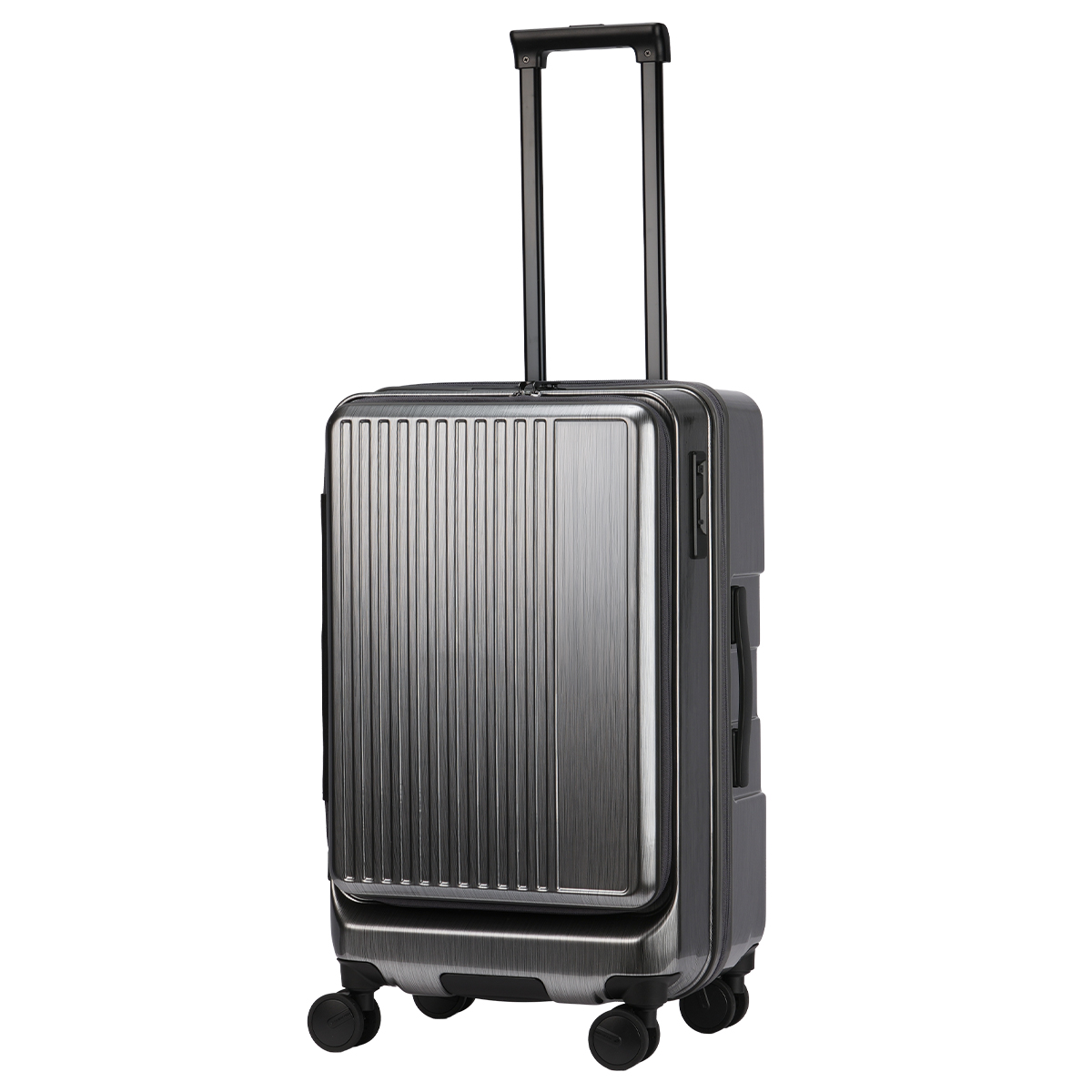 グランプラス スクエア スーツケース Lサイズ 72L 83L フロントオープン ストッパー 大型 静音 拡張 軽量 頑丈 GRAND＋ SQUARE 2202-TM-08 | グランプラス | 01
