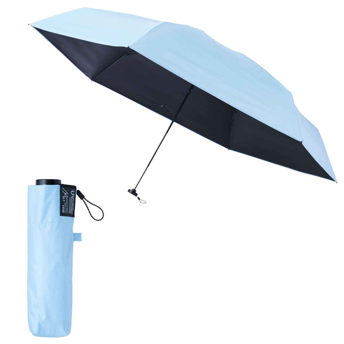 最大42% 9/12限定 エスタ マジカルテックプロテクション 折りたたみ傘 61cm 晴雨兼用 日傘 軽量 軽量 遮光 遮熱 UVカット 大きい estaa 31-230-30211/30226-43 | estaa | 03