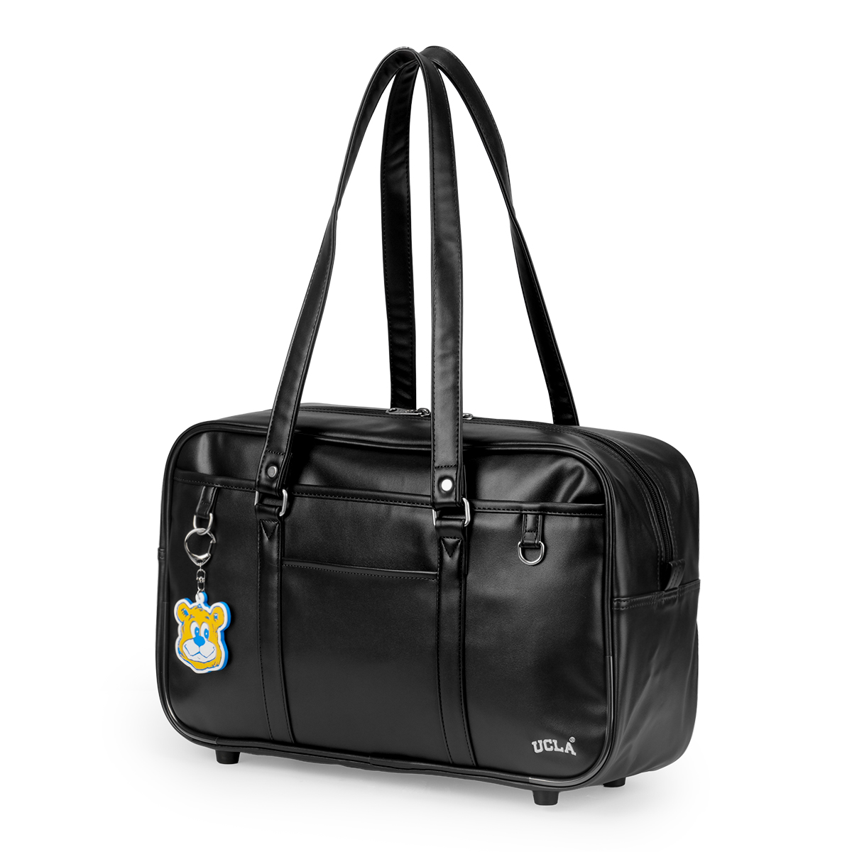 最大51% 2/3限定 2026モデル UCLA スクールバッグ スクバ 合皮 女子 女子高生 高校生 中学生 通学 黒 茶色 ブラック ブラウン カバン かわいい A4 440-210 | UCLA | 03