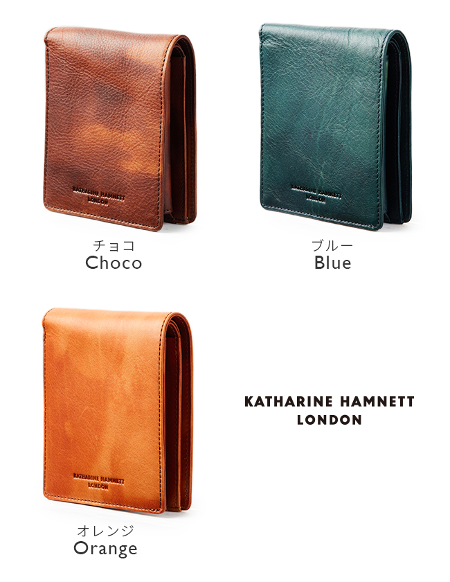 キャサリンハムネット 財布 二つ折り財布 メンズ レディース レザー 本革 KATHARINE HAMNETT 490-59200 :  490-59200 : カバンのセレクション - 通販 - Yahoo!ショッピング