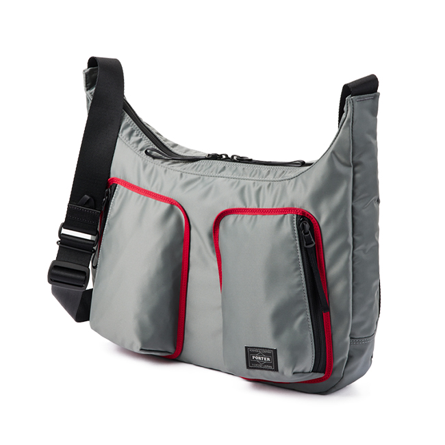 ポーター コンパート ショルダーバッグ 538-16163 PORTER COMPART 吉田カバン バッグ メンズ レディース ナイロン 大きめ 大容量 三日月型 軽量 日本製 A4 | PORTER | 02
