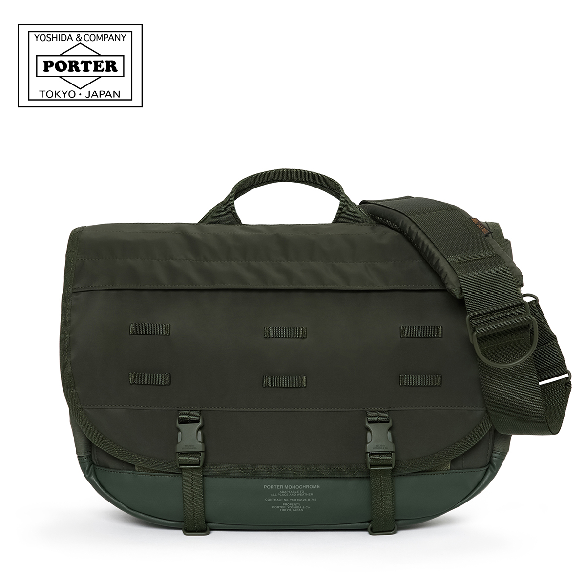 ポーター モノクローム メッセンジャーバッグ 755-19846 PORTER MONOCHROME 吉田カバン ショルダーバッグ メンズ レディース ブランド 日本製 防水 強撥水 16L | PORTER | 02