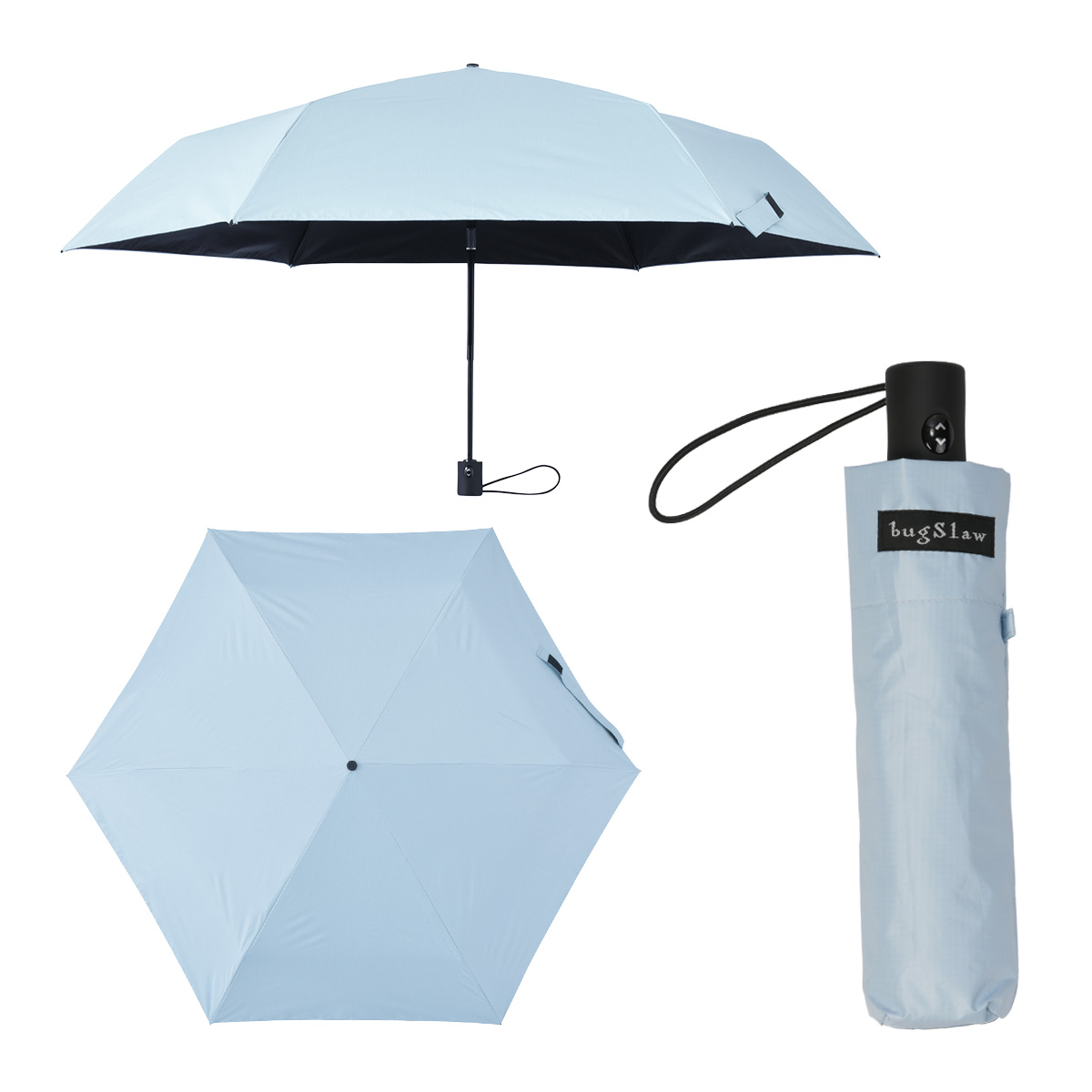 バグスロウ×アンベル ベリカル ヒートブロック 折りたたみ傘 晴雨兼用 自動開閉 日傘 A1569 | Amvel | 02