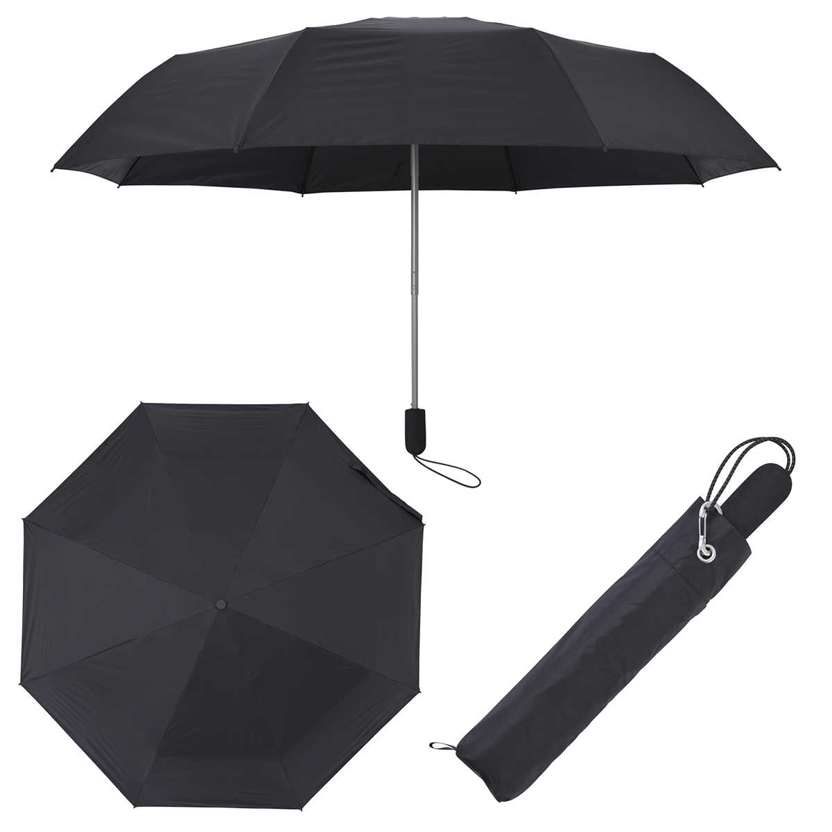 アンベル タフネス 折りたたみ傘 全天候型 晴雨兼用 完全遮光 遮熱 UVカット 8本骨 106cm bugSlaw Amvel TOUGHNESS |  | 01