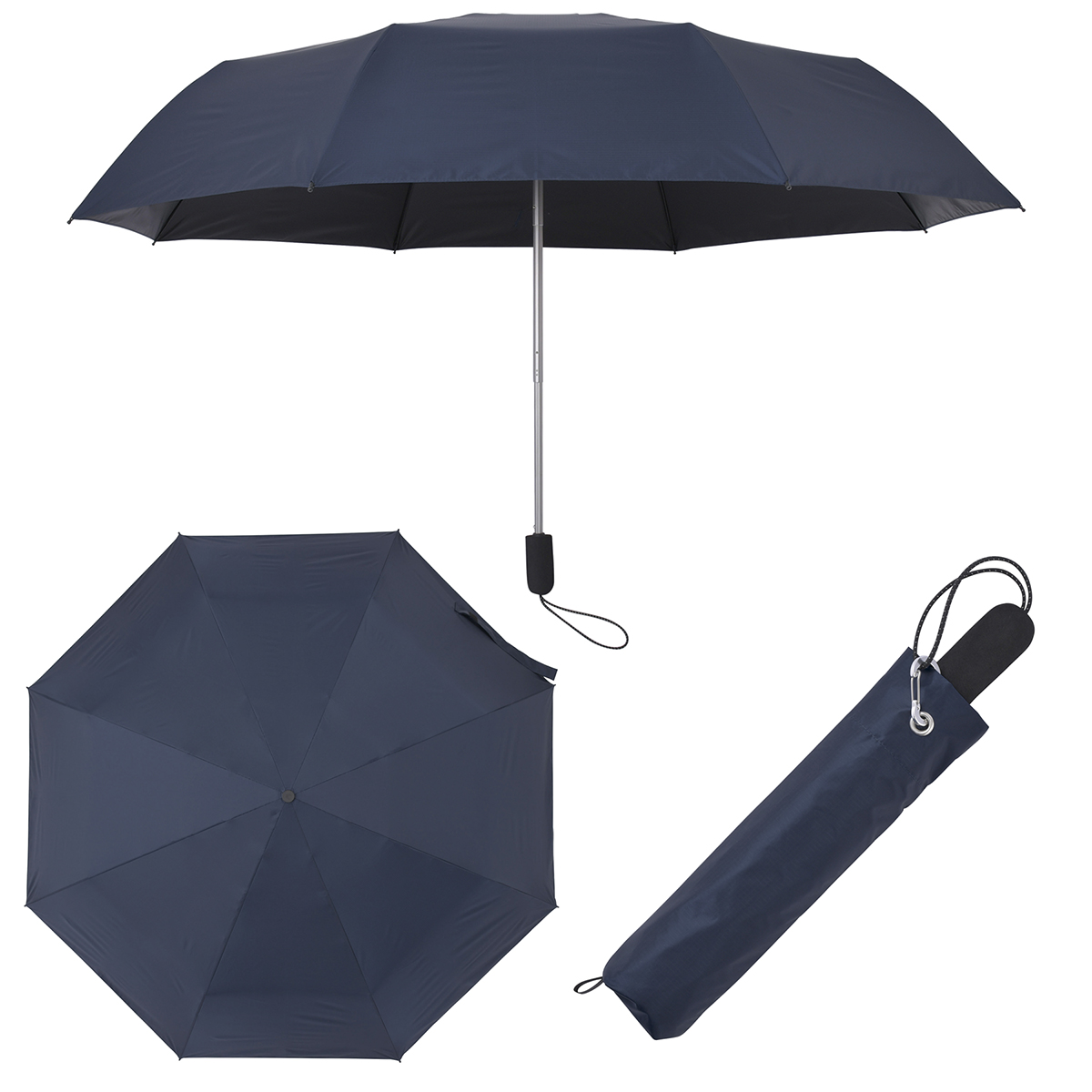 アンベル タフネス 折りたたみ傘 全天候型 晴雨兼用 完全遮光 遮熱 UVカット 8本骨 106cm bugSlaw Amvel TOUGHNESS |  | 02