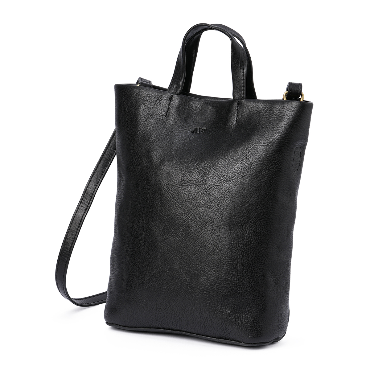 A_W アウ ショルダーバッグ メンズ レディース ブランド レザー 本革 軽量 斜めがけ 小さめ 縦型 ミニトート 2WAY MINI SHOULDER AB-004 在庫限り | A_W | 01