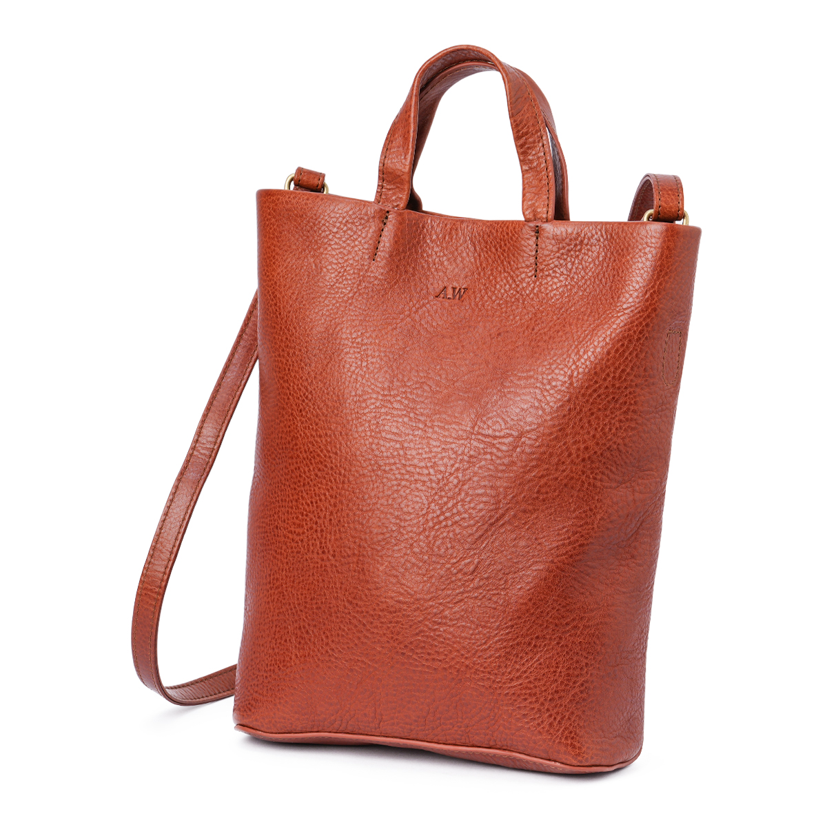 A_W アウ ショルダーバッグ メンズ レディース ブランド レザー 本革 軽量 斜めがけ 小さめ 縦型 ミニトート 2WAY MINI SHOULDER AB-004 在庫限り | A_W | 02