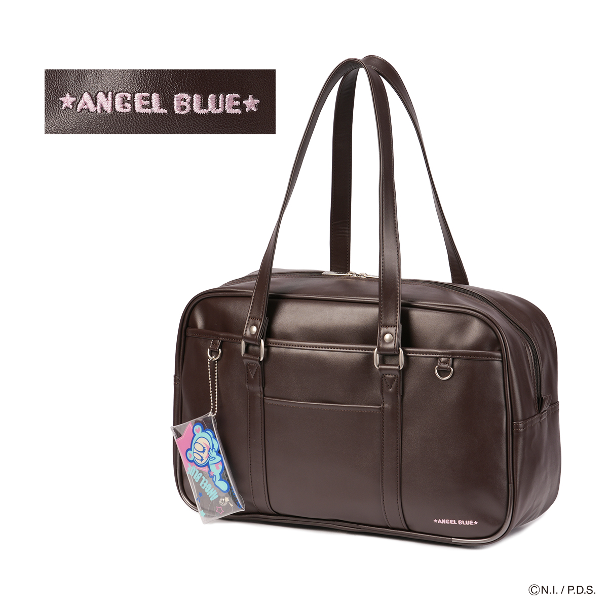 最大51% 1/11限定 エンジェルブルー スクールバッグ スクバ 合皮 女子 女子高生 高校生 中学生 通学 学生鞄 サブバッグ A4 ANGEL BLUE AB001 | ANGEL BLUE（アパレル） | 03
