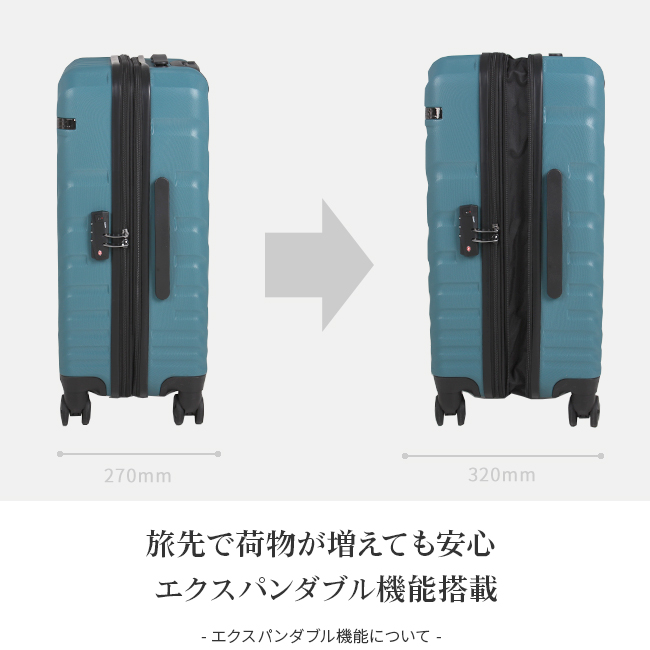 エース エースデザイン オーバル スーツケース 57L～70L ace-06422