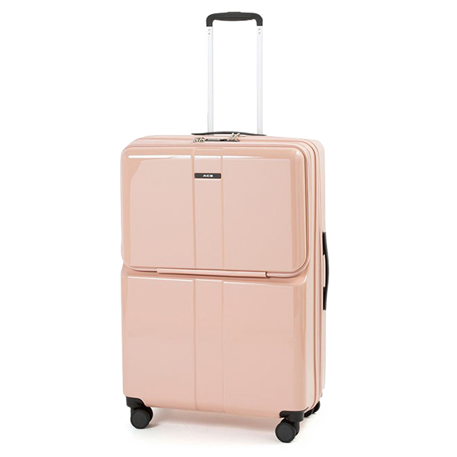 限定色 エース スーツケース Lサイズ 78L/91L 軽量 大容量 中型 トップオープン キャスターストッパー付き 拡張機能 フォールズ ACE  06907