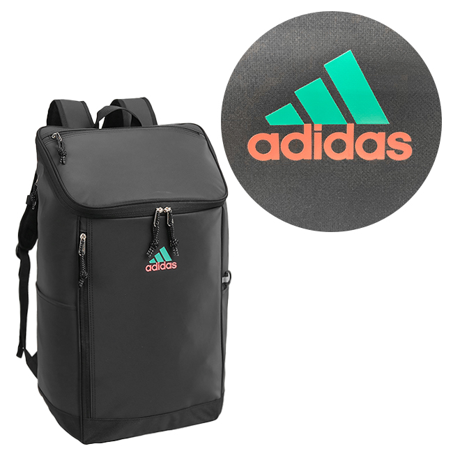 アディダス リュック adidas 67883 大容量/34L 軽量/740g スクエア ボックス型 撥水 防水 通学 高校生 中学生｜2023年モデル 在庫限り