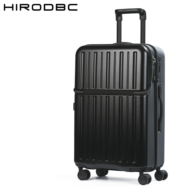最大36% 5/22限定 スーツケース Mサイズ 60L トップオープン フロントオープン ストッパー付き 中型 軽量 静音  DBCラゲージ HIRODBC ADIM-TO｜selection｜02