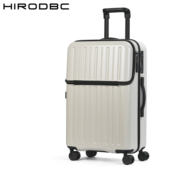 最大36% 5/22限定 スーツケース Mサイズ 60L トップオープン フロントオープン ストッパー付き 中型 軽量 静音  DBCラゲージ HIRODBC ADIM-TO｜selection｜03
