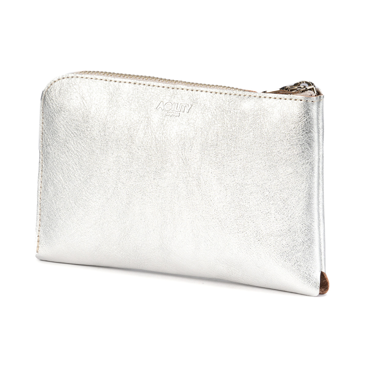 アジリティ 財布 長財布 L字ファスナー ゴールド シルバー 金 銀 本革 日本製 AGILITY 1600 | AGILITY | 01