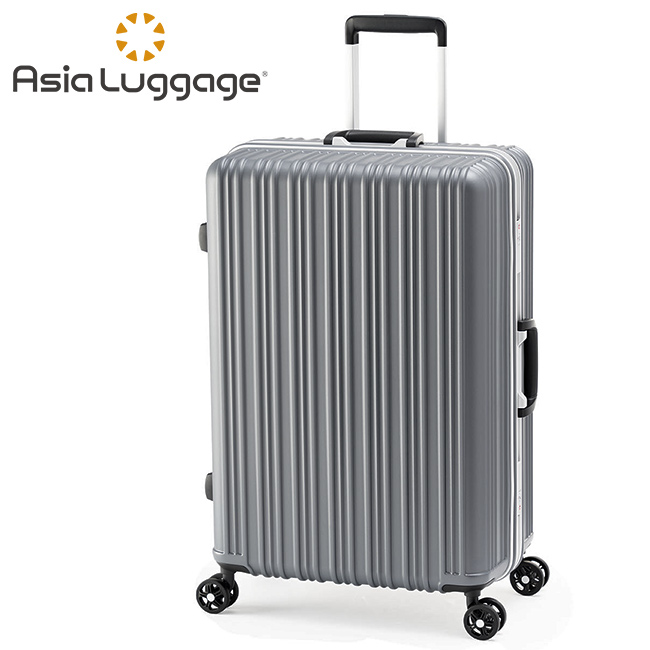 アジアラゲージ スーツケース Mサイズ 64L 超軽量 中型 フレームタイプ マジカルイス A.L....