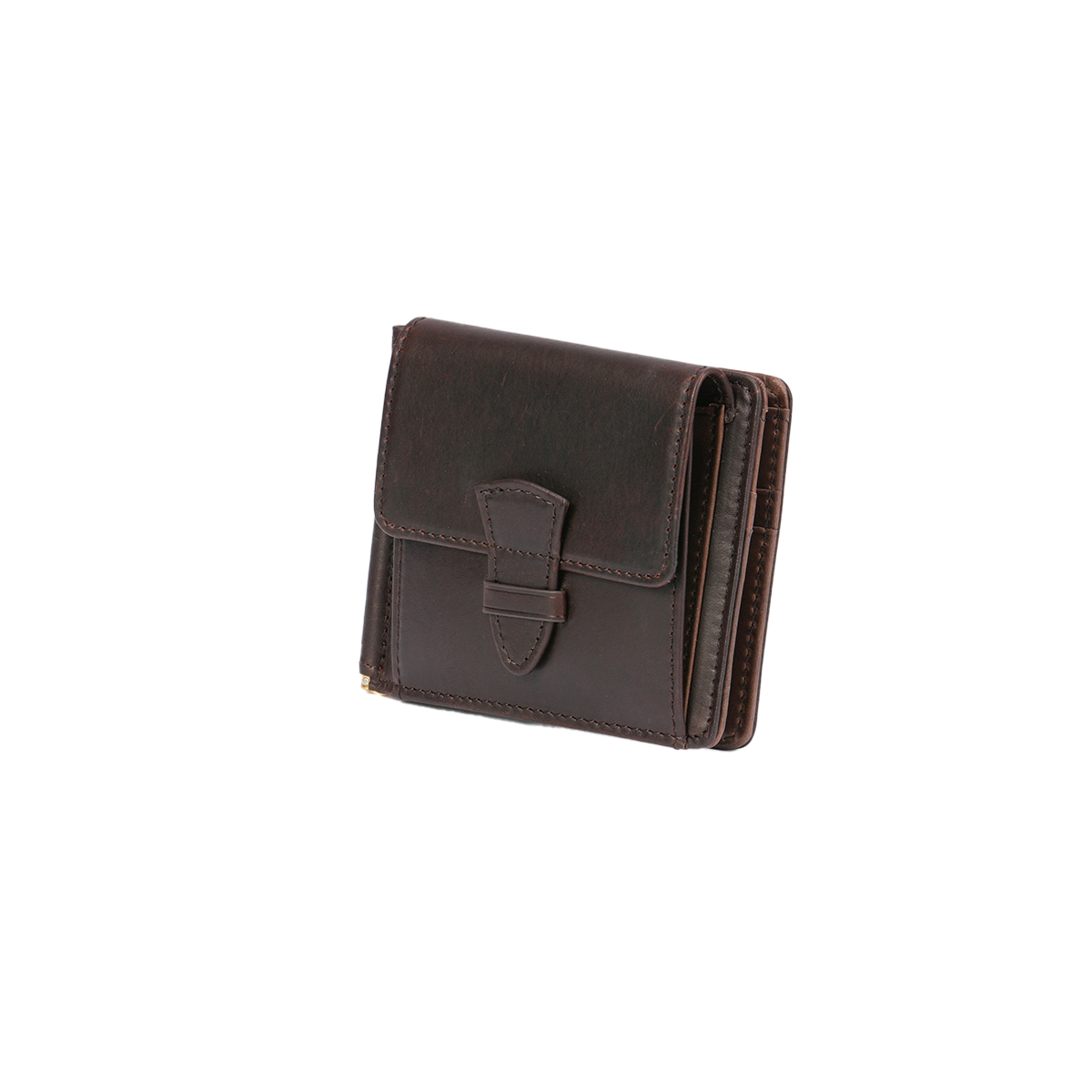 A_W マネークリップ 二つ折り財布 メンズ レザー 本革 軽量 小銭入れあり アウ リージェンシー Regency BELT MONEY CLIP AP-016 | A_W | 02