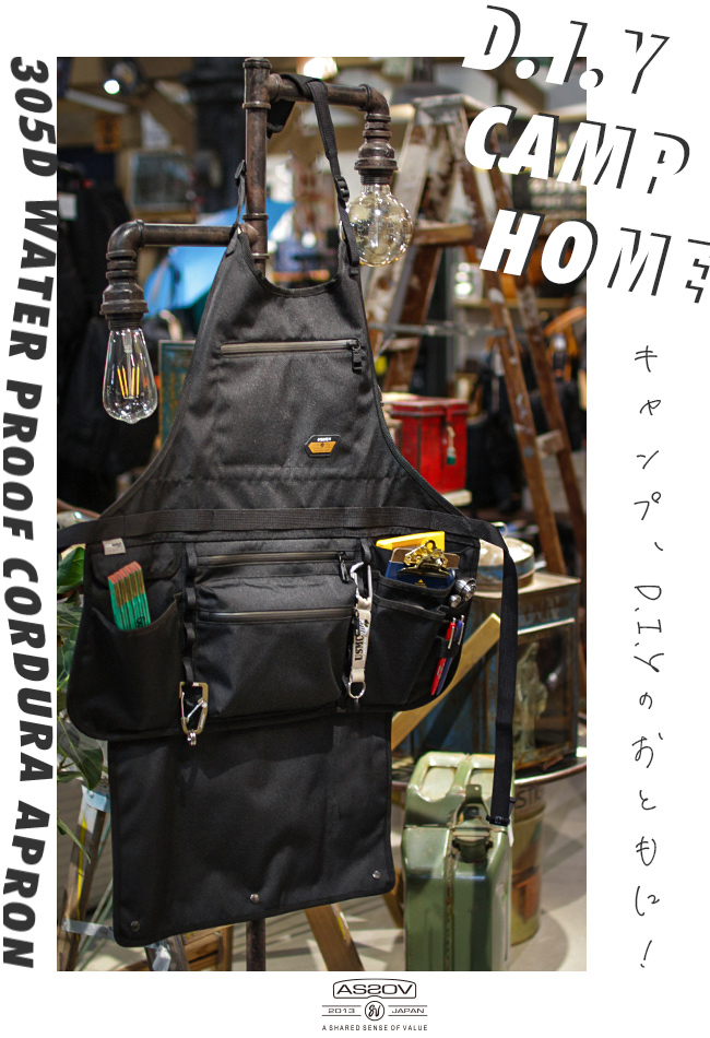 アッソブ AS2OV AS2OV / アッソブ CANVAS APRON － L NAVY