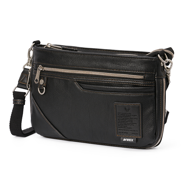 最大51% 1/11限定 アヴィレックス ミニショルダーバッグ メンズ ブランド 軽量 合皮 拡張 横型 斜めがけ 小さめ A5 アビレックス スチュアート AVIREX AX5006 | AVIREX | 01