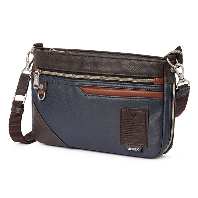 最大51% 1/11限定 アヴィレックス ミニショルダーバッグ メンズ ブランド 軽量 合皮 拡張 横型 斜めがけ 小さめ A5 アビレックス スチュアート AVIREX AX5006 | AVIREX | 02